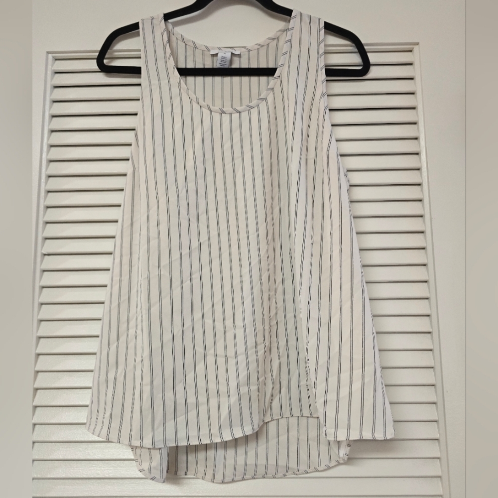 Daily Ritual - (NWOT) (Plus-Size) Striped Lightweight Sleeveless Racerback Top